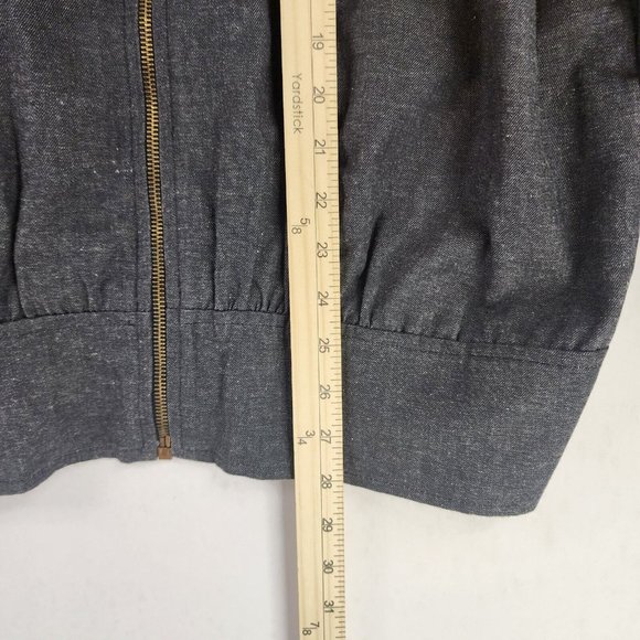 Starfire Jacket Womens 12 Gray Denim Quilted Pearl Accent Retro Vintage USA - Picture 6 of 11